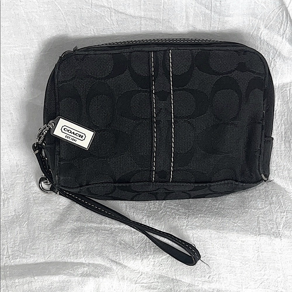 COACH Black Wristlet